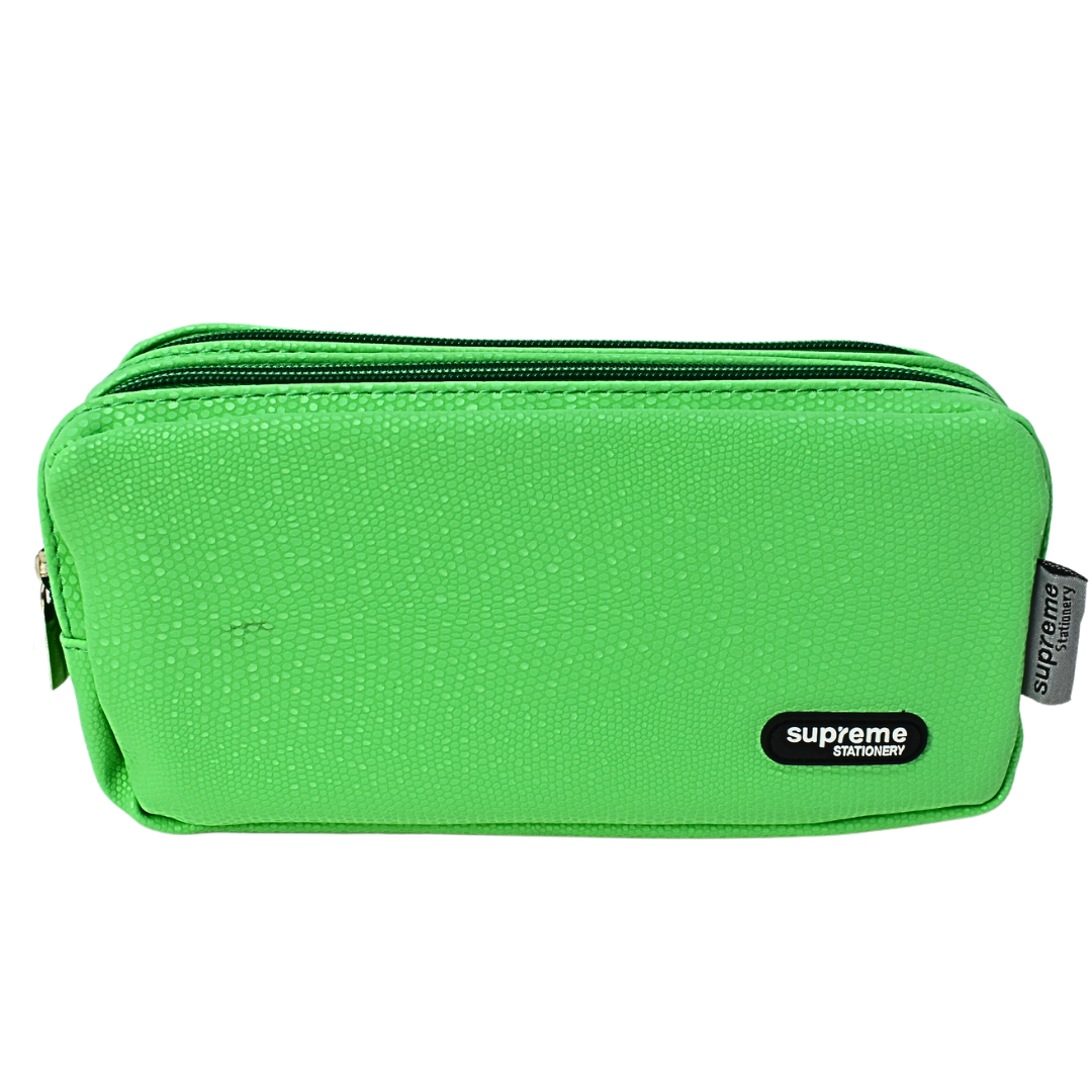 DOUBLE PENCIL CASE GREEN SCALE (PC-1794)