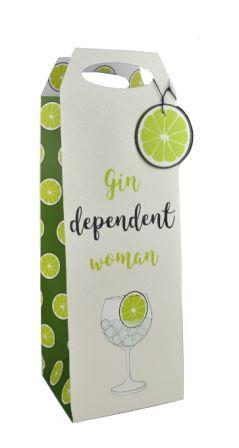 GIFT BAG BOTTLE GIN DEPENDENT (24288-30)