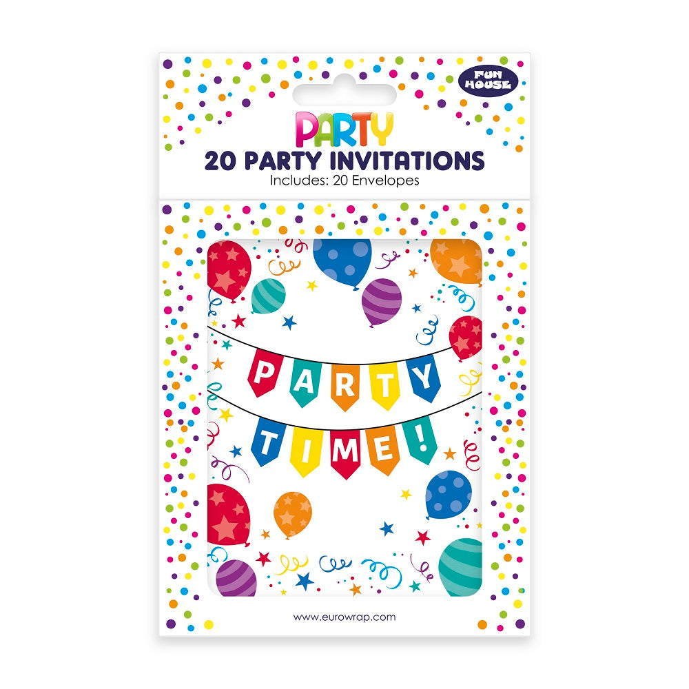PARTY INVITES 20 PARTY TIME (33886-BPC)