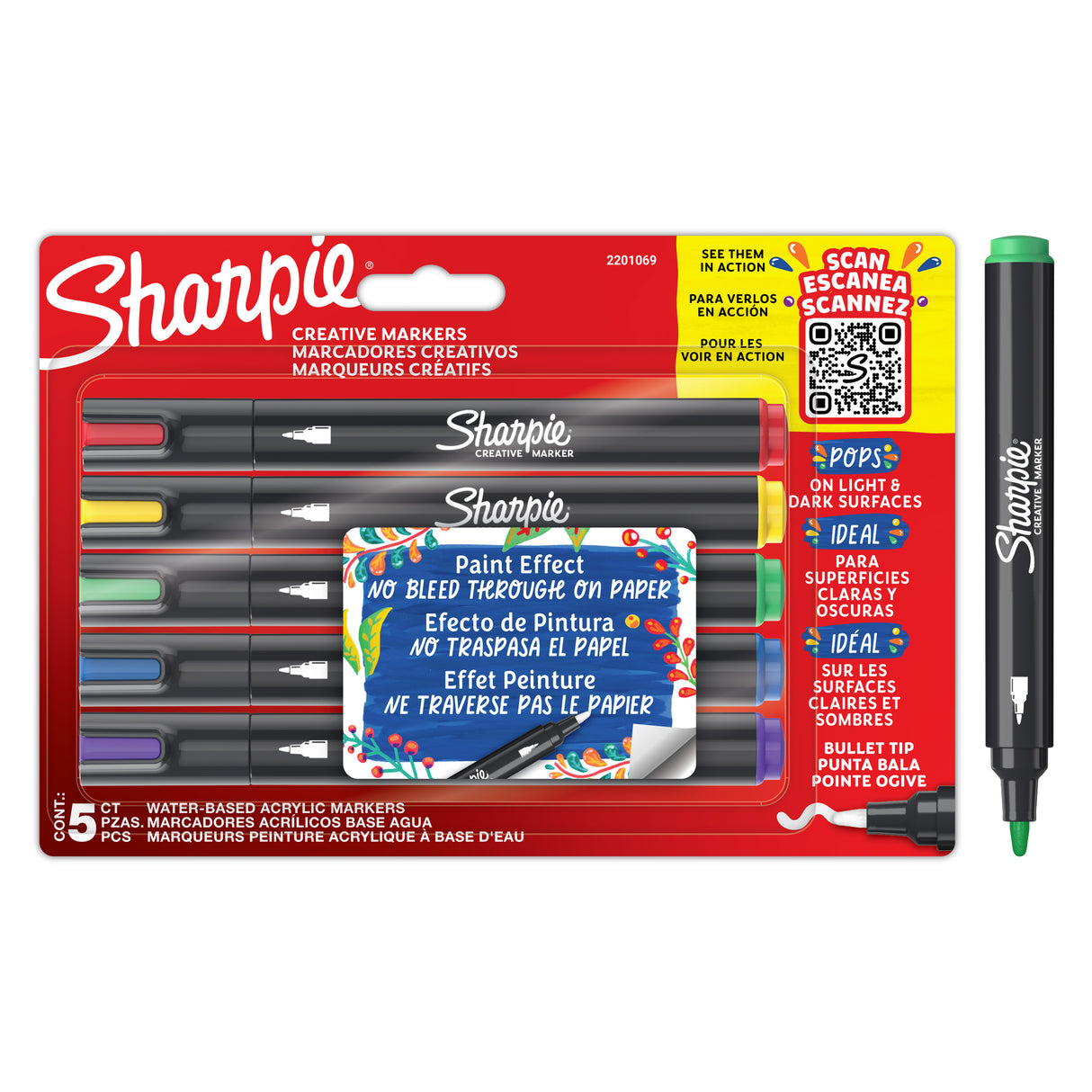SHARPIE CREATIVE MARKER ASST 5 (2201069)
