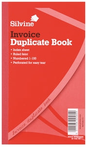 SILVINE DUPLICATE INVOICE BOOK (REF611)