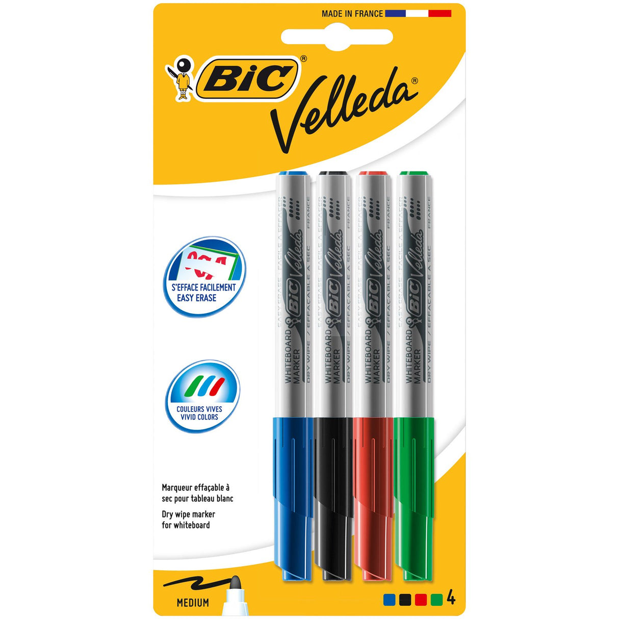 BIC VELLEDA 1741 W/B MARKER 4 (303286)