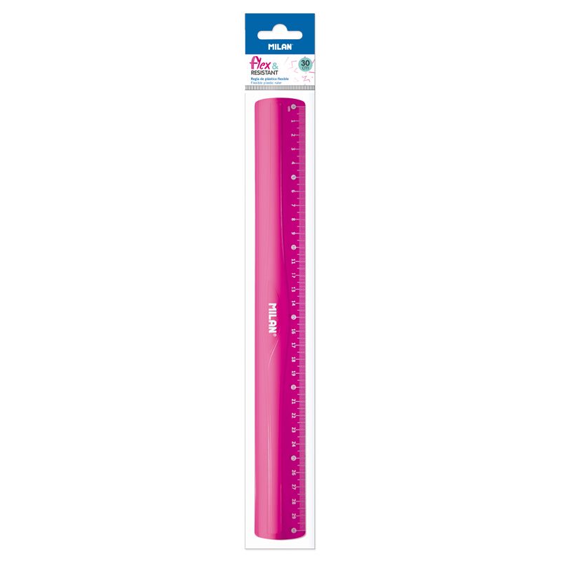MILAN FLEXI 30CM RULER PINK (353801P)