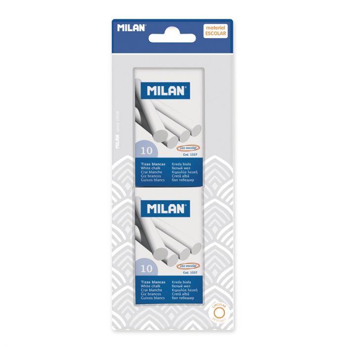 MILAN CHALK 10PK WHITE TWIN PK (BWM9165)