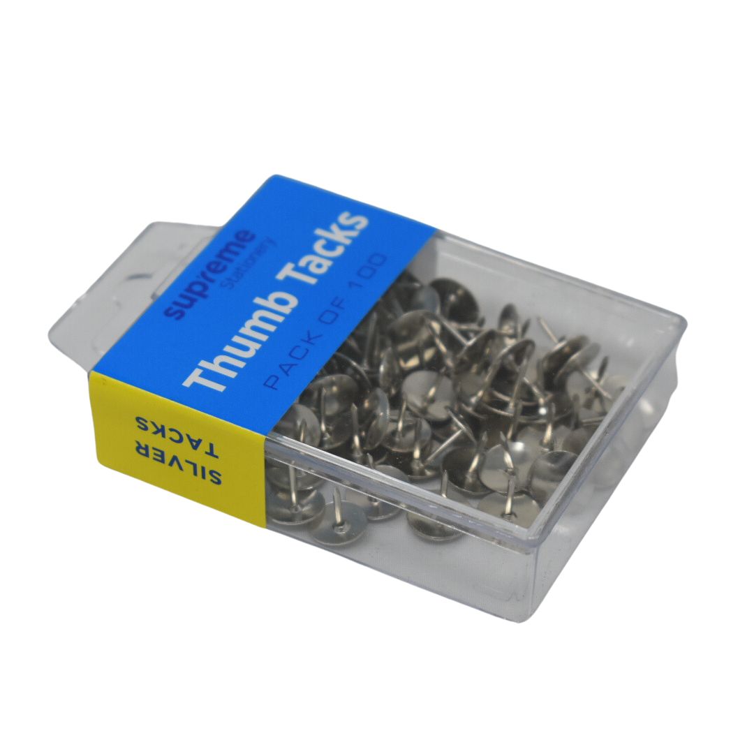THUMB TACKS SILVER 60PC (TT-1251)