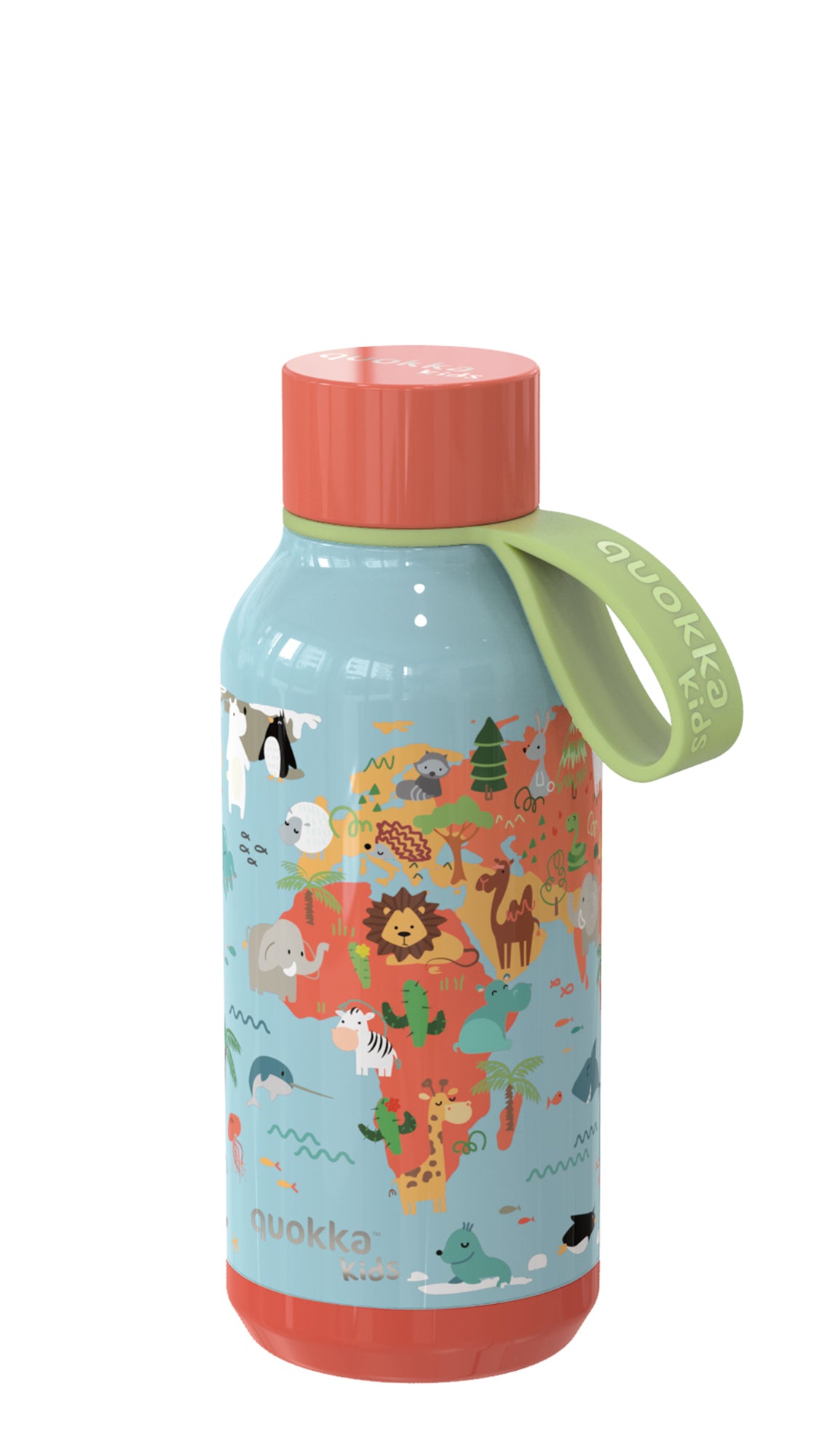 QUOKKA THERM BOTTLE MAP 330ML (40146)
