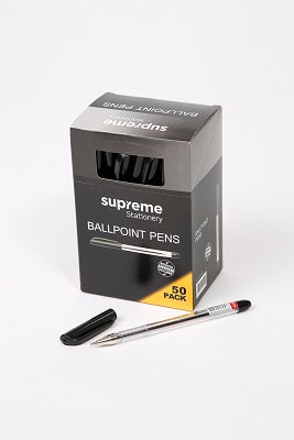 BALL POINT PENS BLACK BOX 50 (BK-0538)