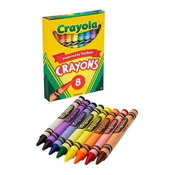CRAYOLA ASSORTED CRAYON 8PK (523008000)