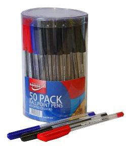 BALL PEN ASSORTED 50PK TUB (BP-2681)