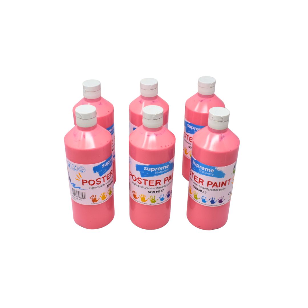 SUPREME 500ML POSTER PAINT PINK (PP-PK)