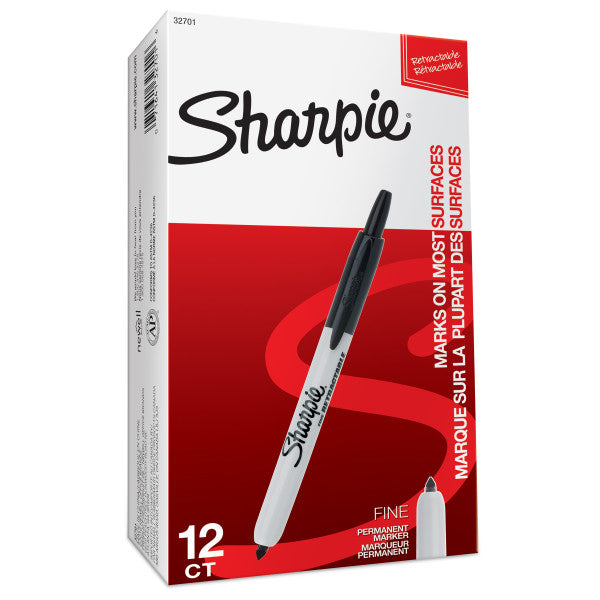 SHARPIE RETRACTABLE MARKER BK (810840)
