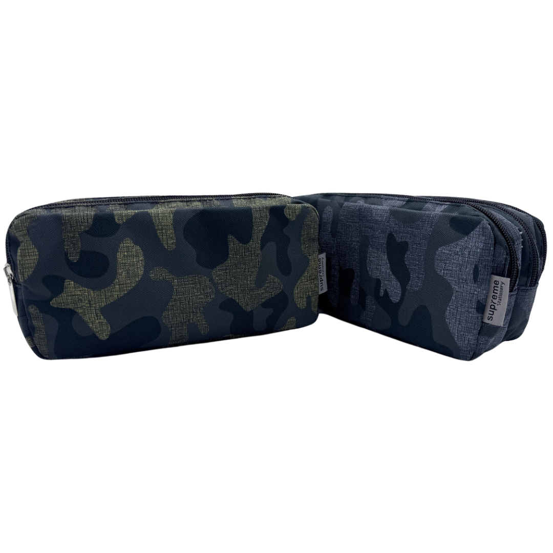 TRIPLE PENCIL CASE DARK CAMO (PC-1830)