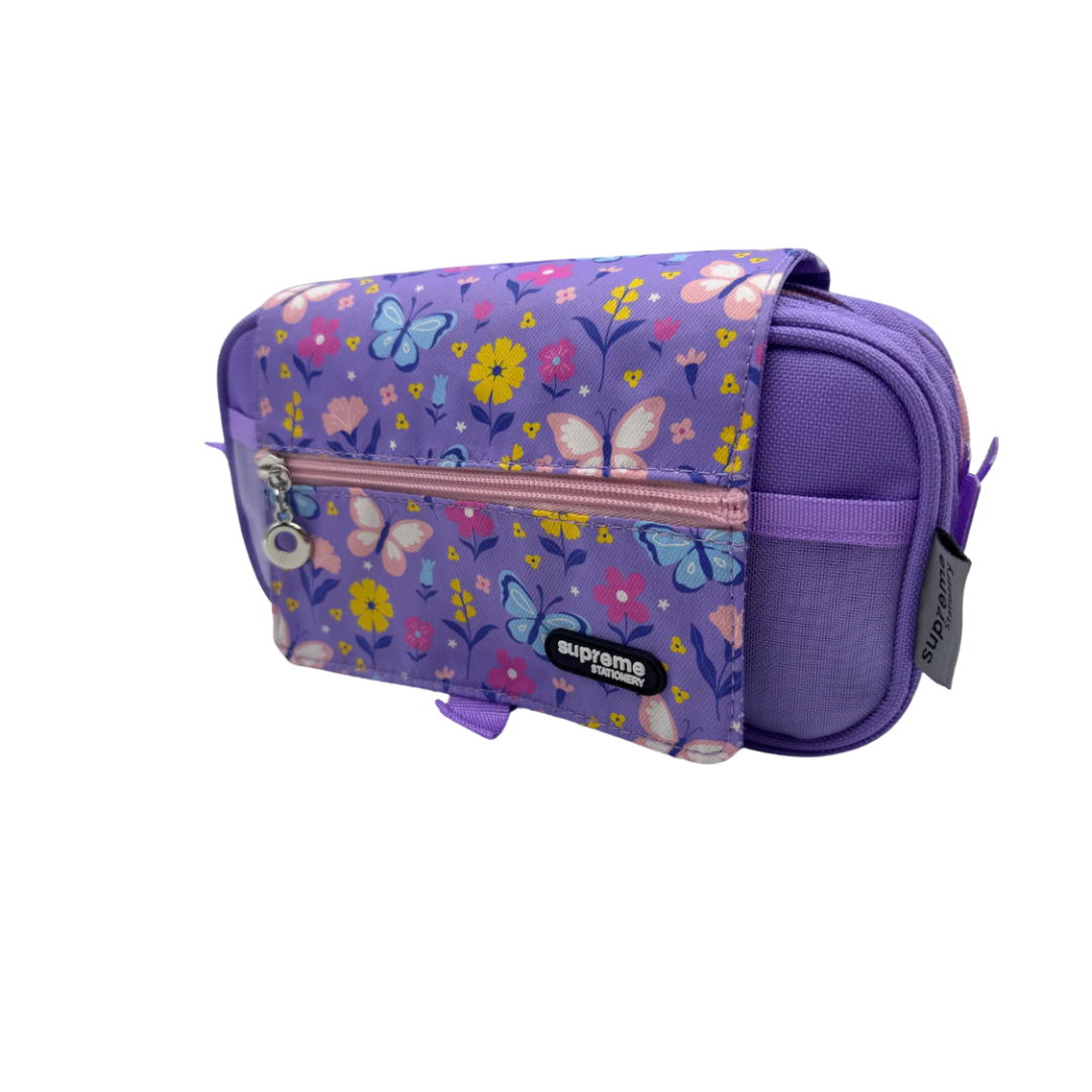 TRIPLE PENCIL CASE FLOWER WRAP (PC-1670)