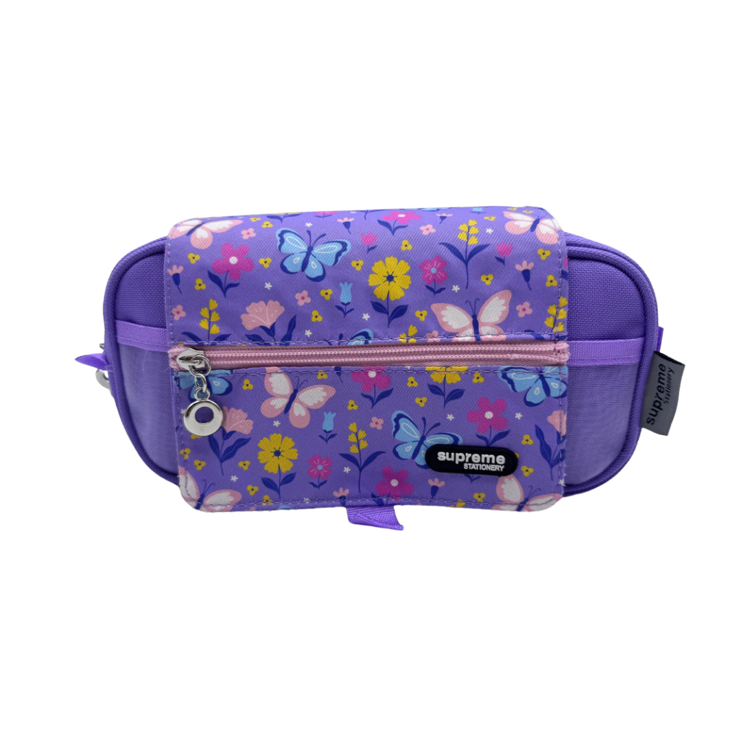 TRIPLE PENCIL CASE FLOWER WRAP (PC-1670)