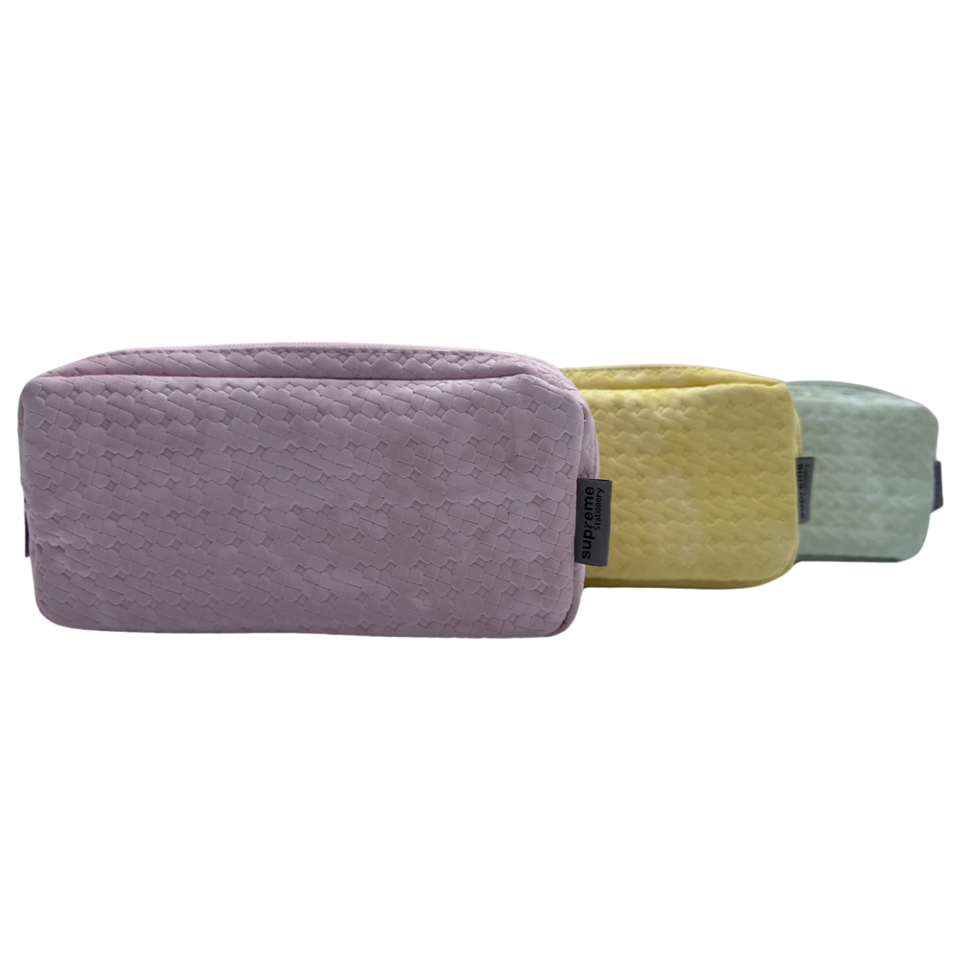 TRIPLE PENCIL CASE PASTEL MIX (PC-1724)