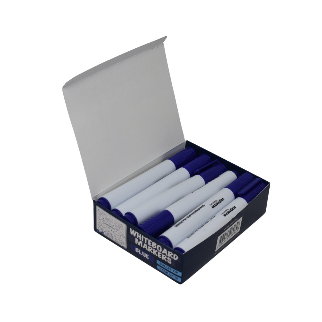 WHITEBOARD MARKER BLUE BOX12 (WB-9639)