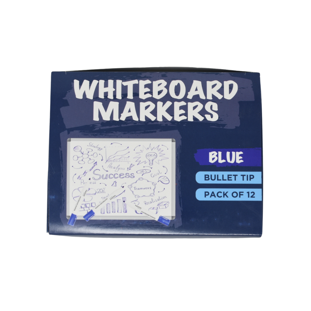 WHITEBOARD MARKER BLUE BOX12 (WB-9639)