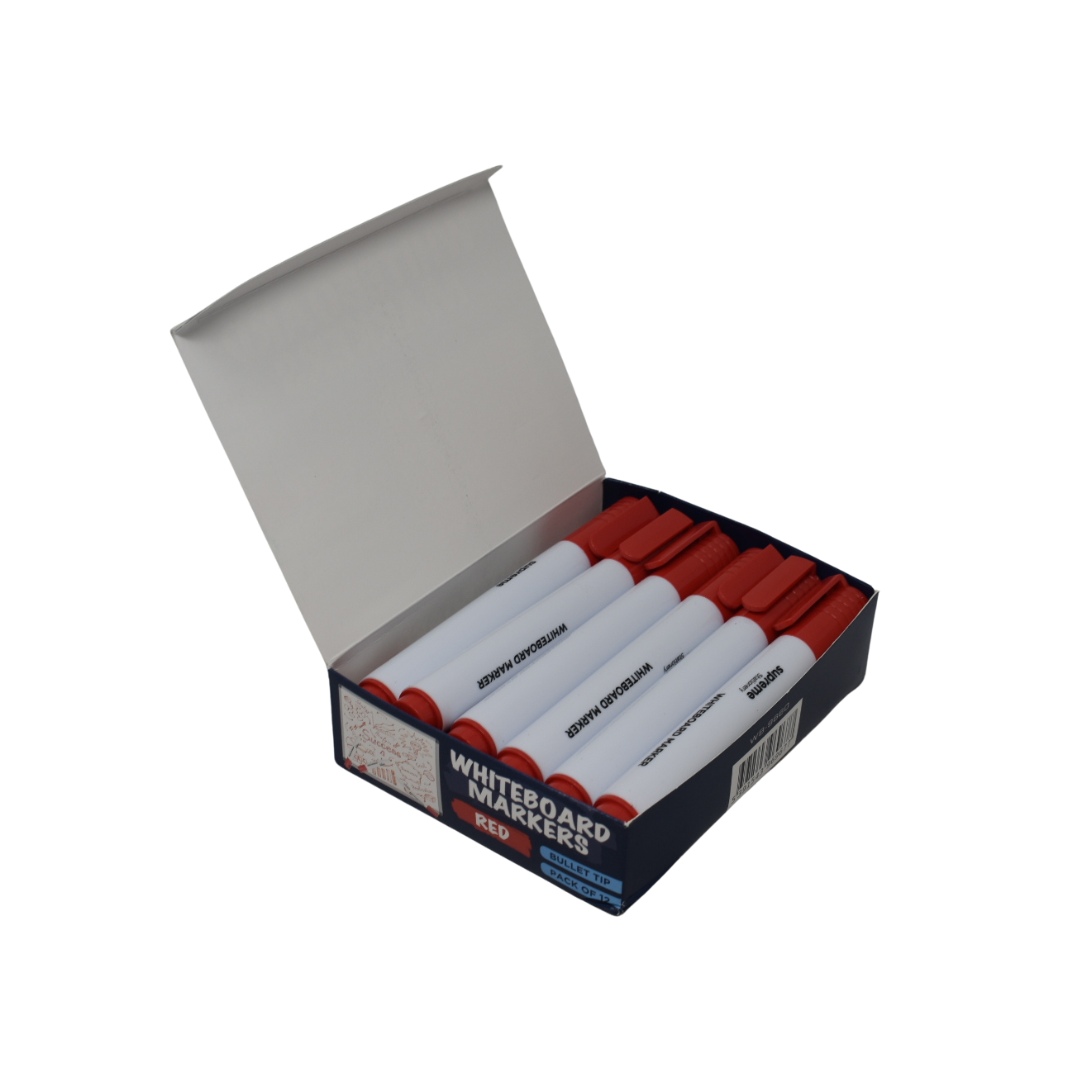 WHITEBOARD MARKER RED BOX12 (WB-9660)