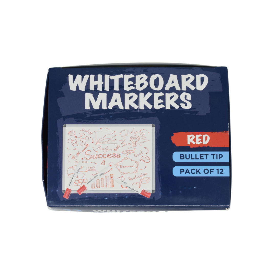 WHITEBOARD MARKER RED BOX12 (WB-9660)