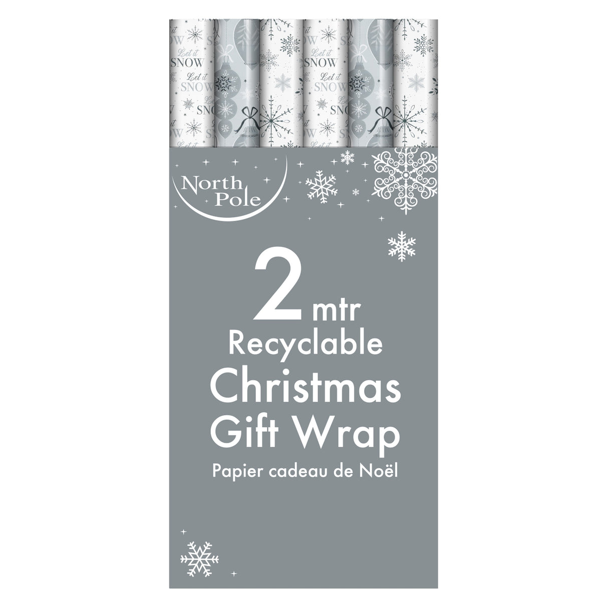 GIFTWRAP XMAS 2M METAL SL (X-35236-GWC)