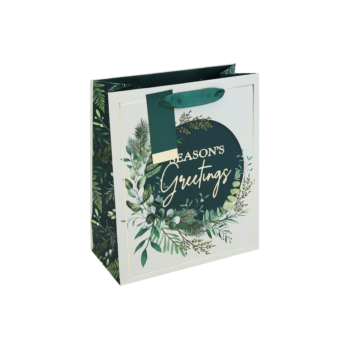 GIFTBAG SEASONS GREETINGS M (X-36023-3C)