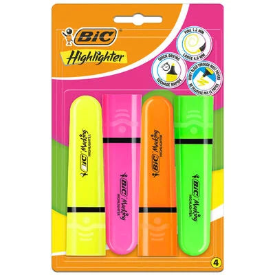 BIC HIGHLIGHTER ASSORTED NEON (517952)