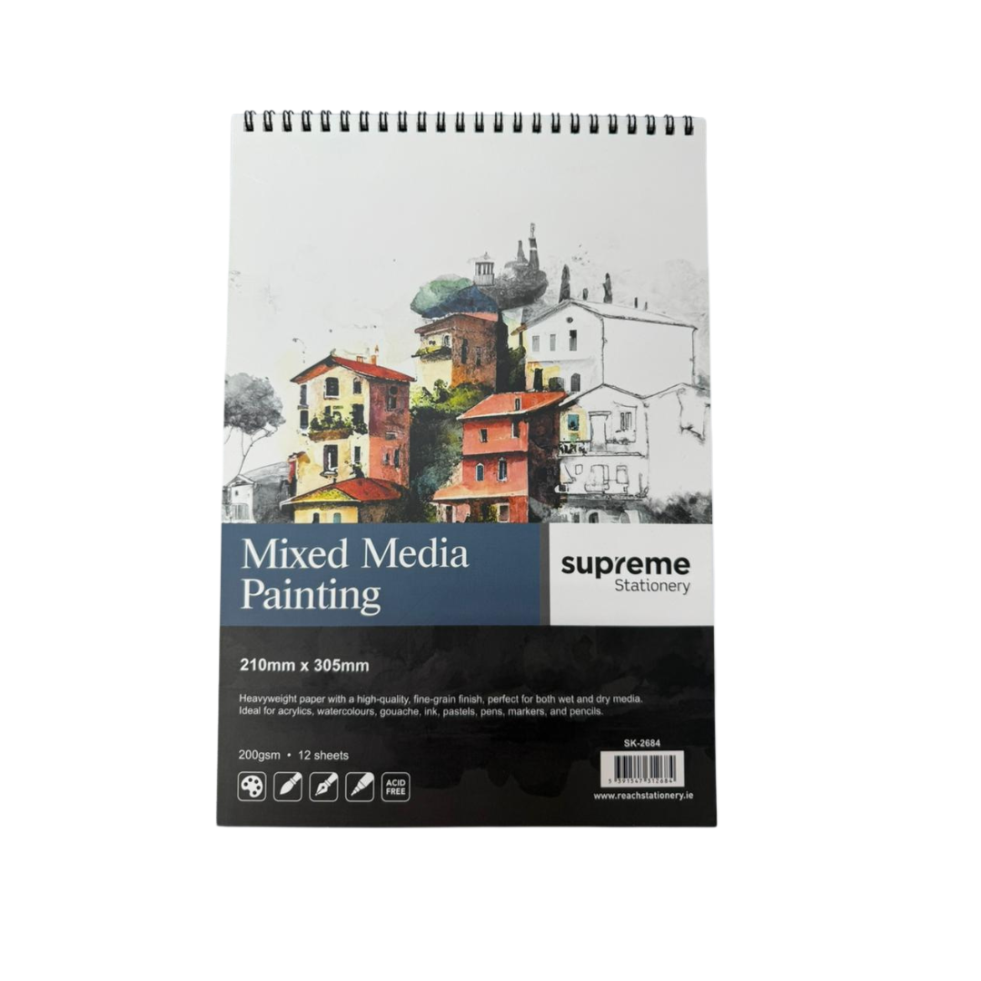 MIXED MEDIA 12S PAD A4 200GSM (SK-2684)
