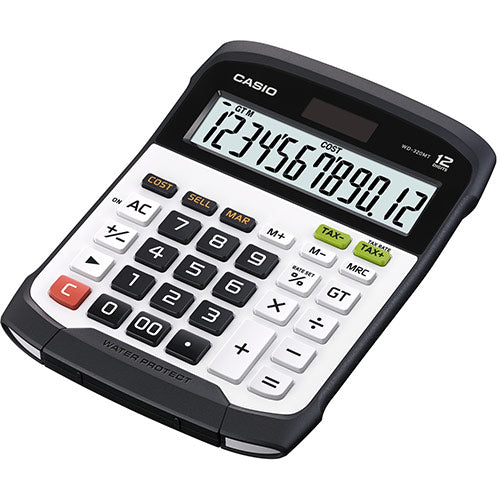 CASIO 12 RUGGED DIG CALCULATOR (WD320MT)