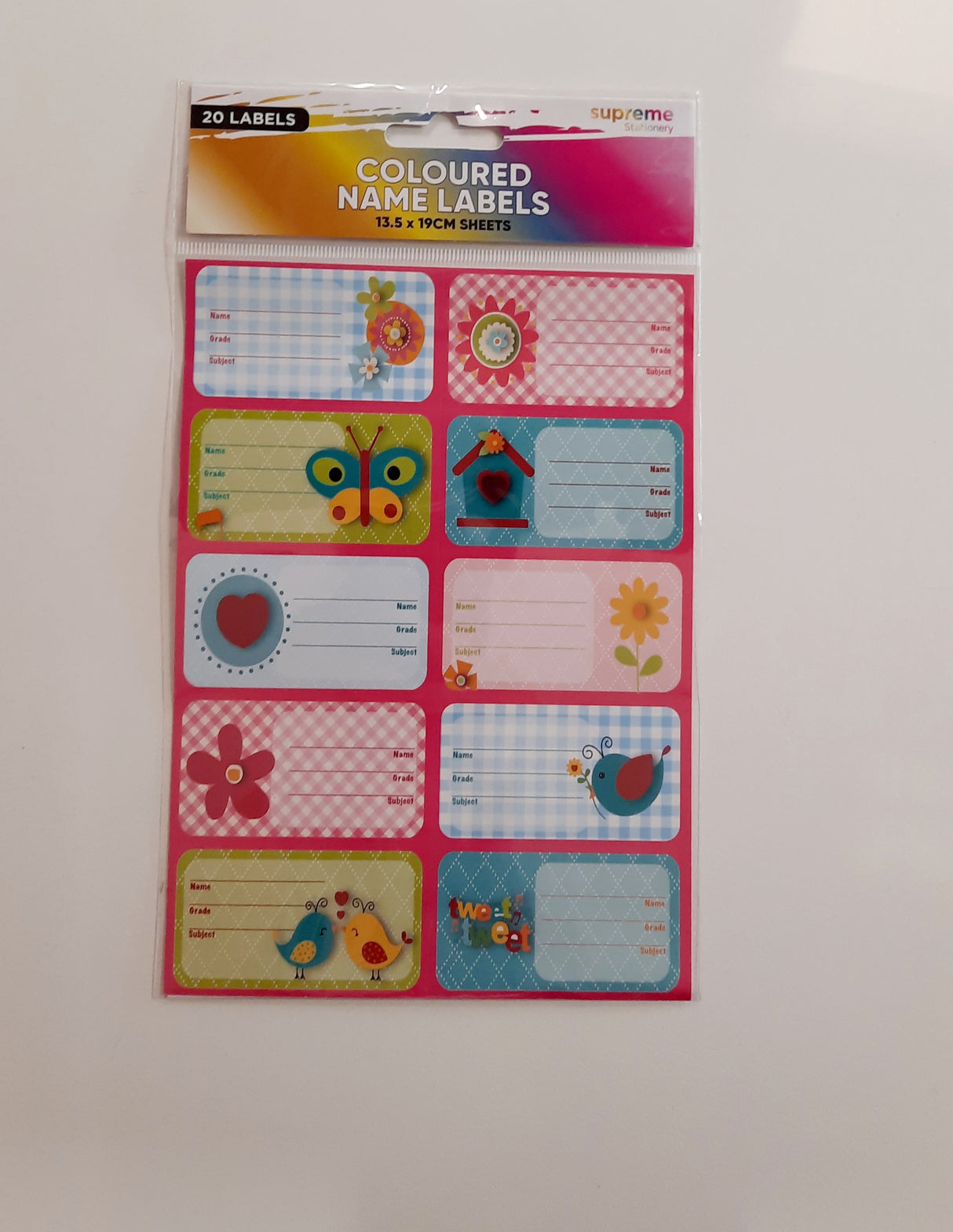 COLOUR NAME LABEL 13.5X19 GIRL (LB-1274)