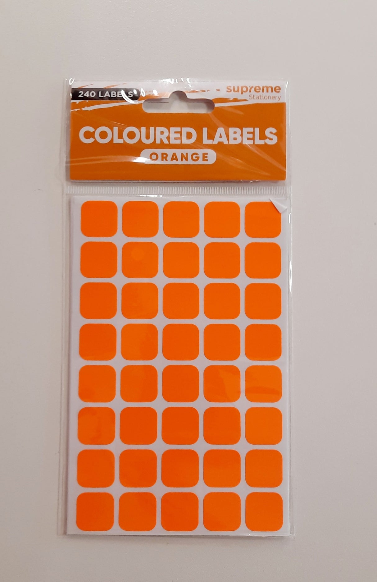 COLOUR LABELS ORANGE 95X145MM (LB-1458)