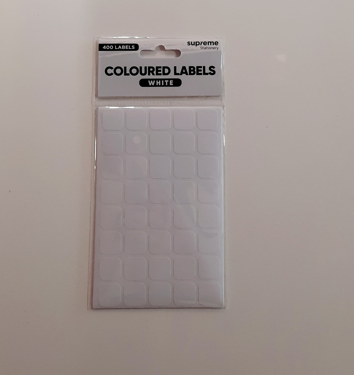 COLOUR LABELS WHITE 145X145MM (LB-1519)