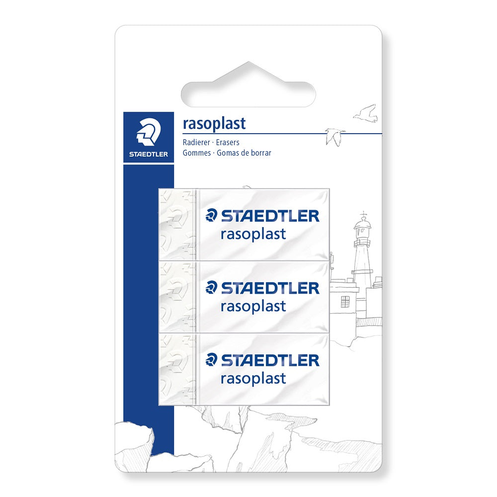 STAEDTLER ERASER CARDED 3PK (526B3-BK3D)