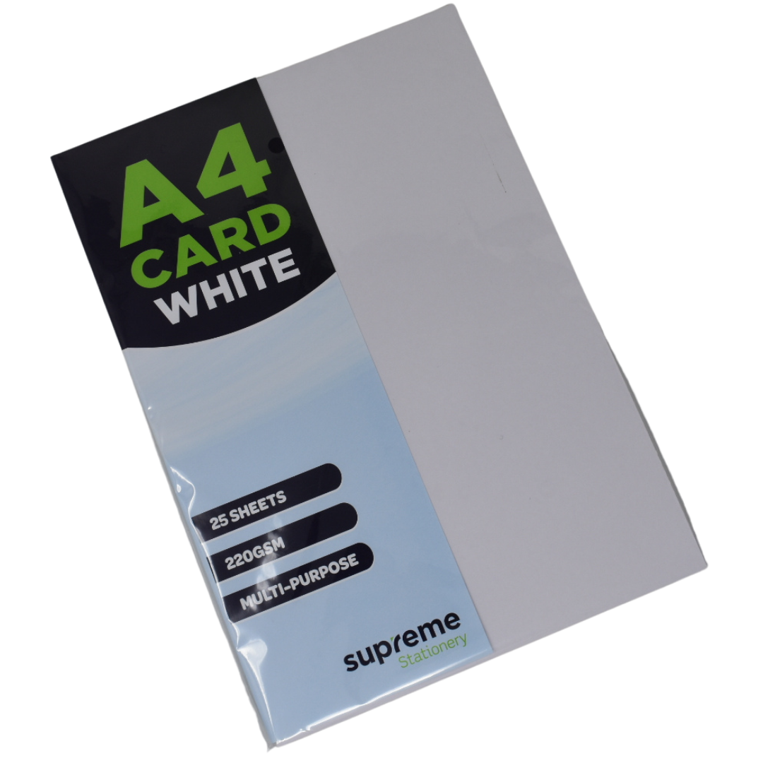 CARD A4 WHTE 25PK 220GSM (WC-4661)