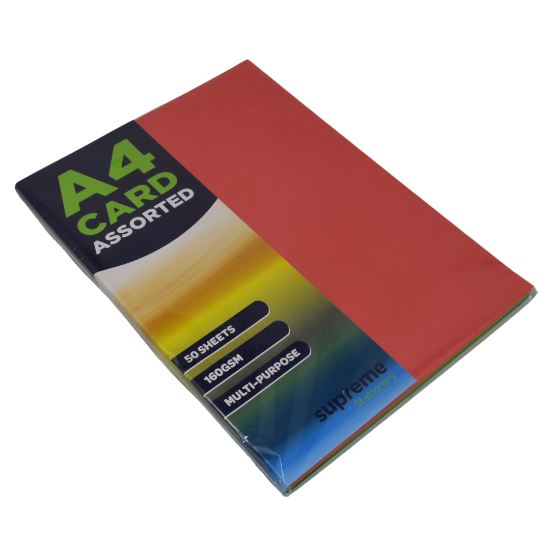 CARD A4 ASSORT 50PK 160GSM (MC-1650)