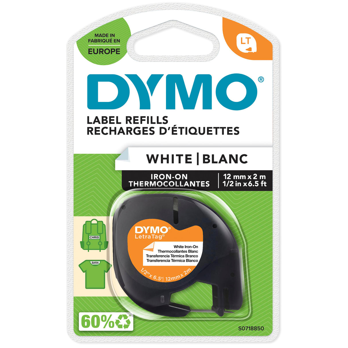 DYMO IRON ON FABRIC LABEL (S0718850)