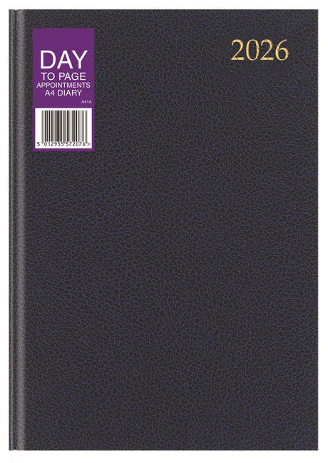 DIARY 2026 A4 PAGE A DAY APTS (26-TA41A)