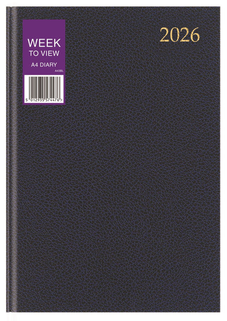 DIARY 2026 A4 WEEK TO VIEW (26-TA43)