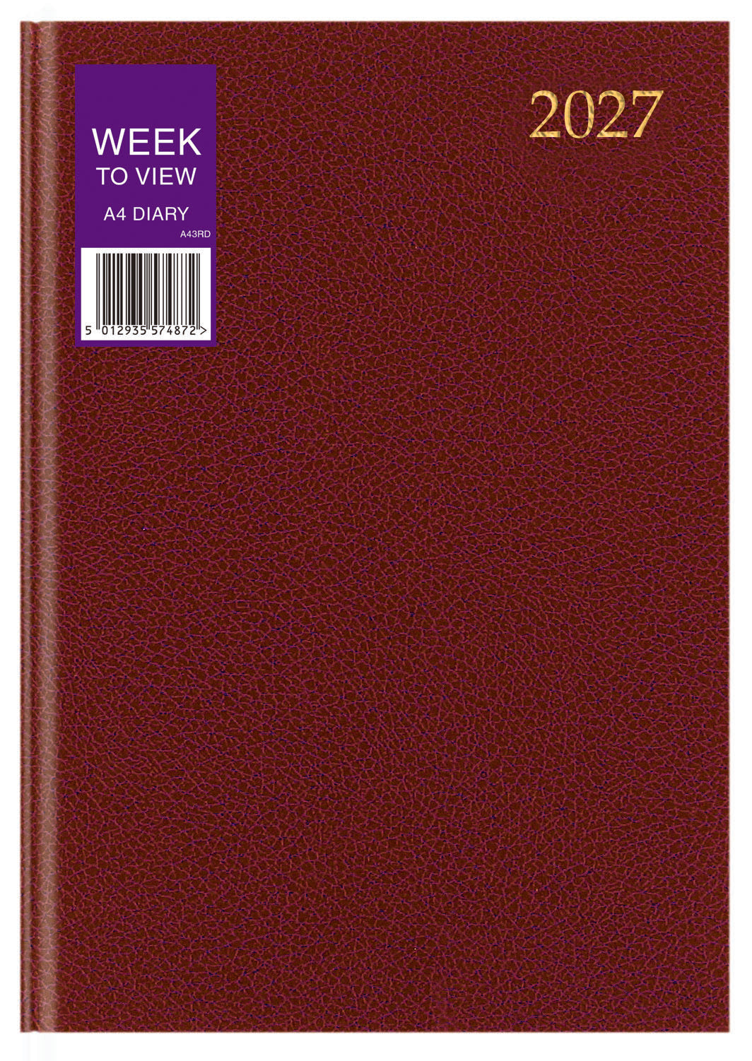 DIARY 2027 A4 WEEK TO VIEW (27-TA43)