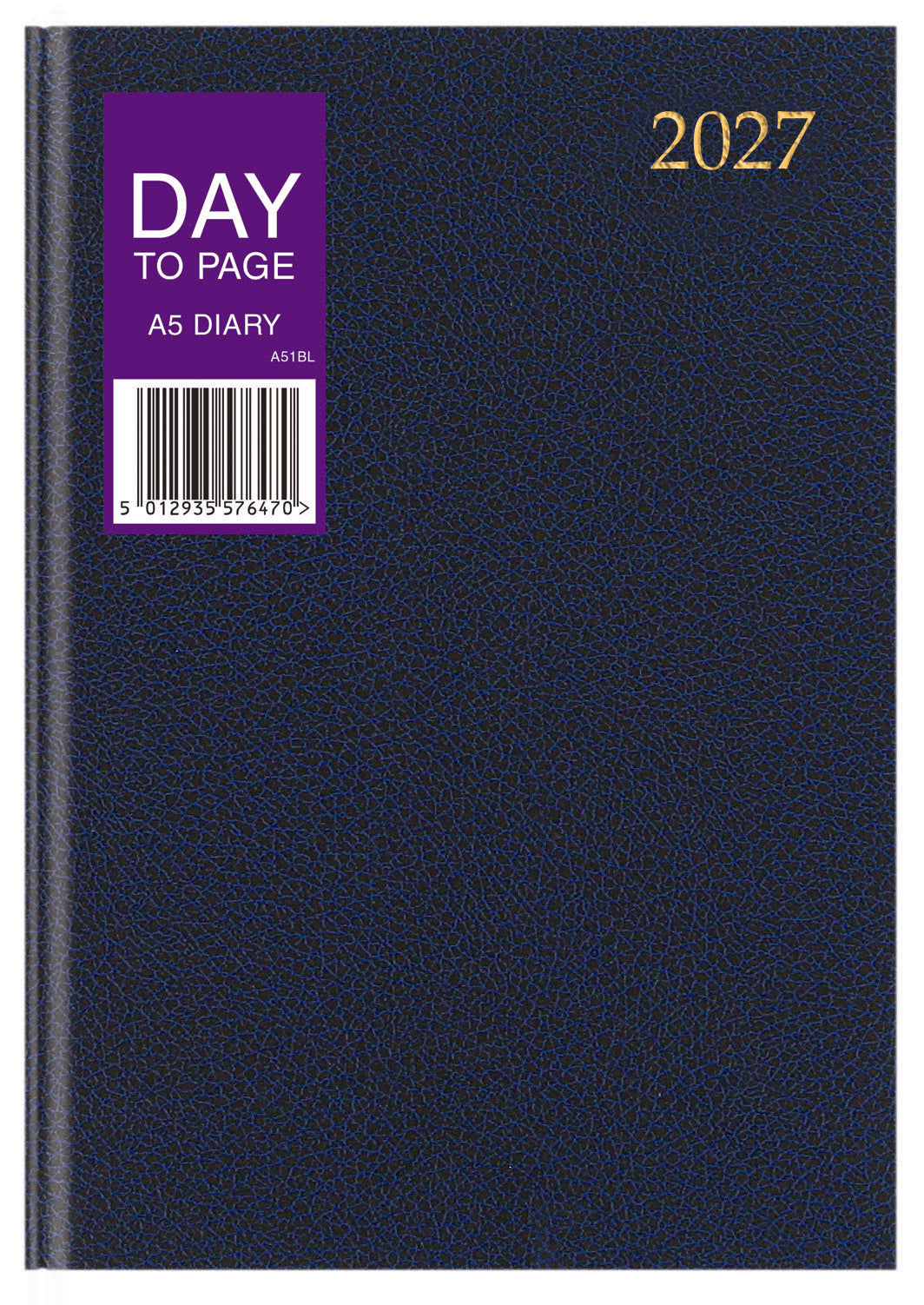 DIARY 2027 A5 PAGE A DAY ASTD (27-TA51)