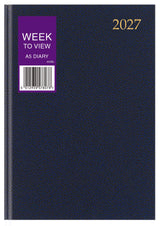 DIARY 2027 A5 WEEK TO VIEW AST (27-TA53)