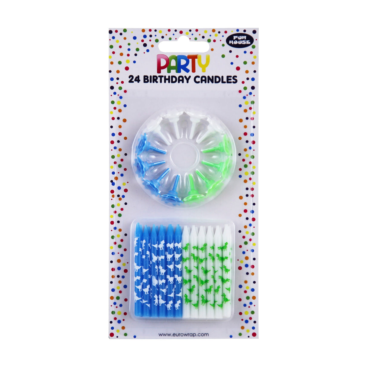 BIRTHDAY CANDLES DINO 25PK (33709-DC)