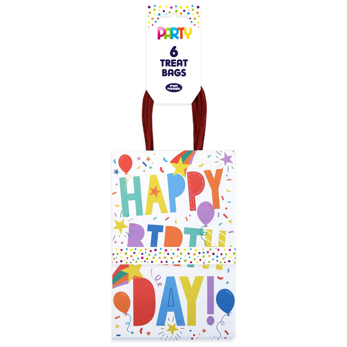 PARTY BAGS 6PK BIRTHDAY (37220-BPBC)