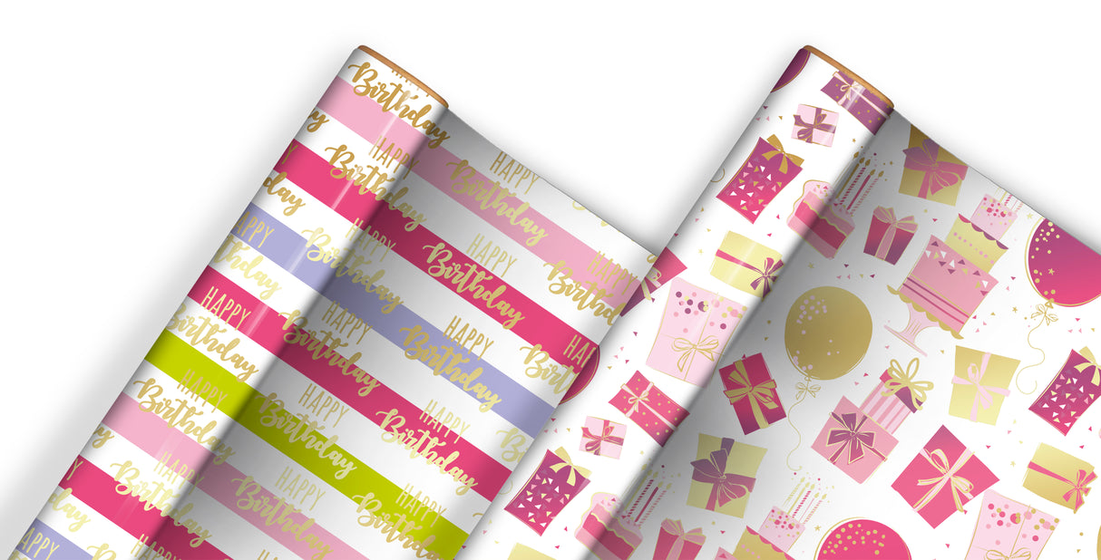 GIFTWRAP METALLIC 1.5M CDU36 (38063-GWC)