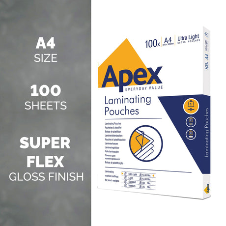 APEX 150M LAMINATING POUCH PK100 (20001)