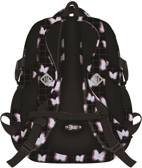 BACKPACK ST 17IN PASTEL BUTTERFLY (BP01)