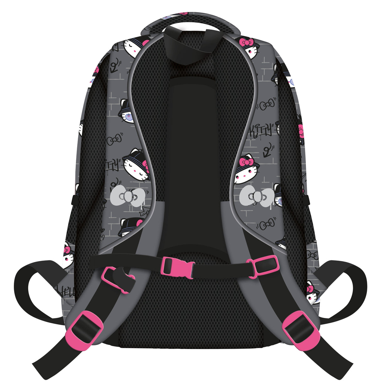 BACKPACK ST 16IN HELLO KITTY GREY (BP58)