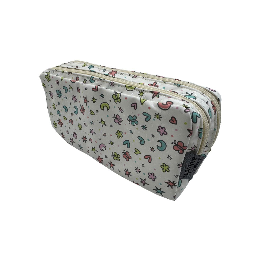 DOUBLE PENCIL CASE MOON STARS (PC-6026)