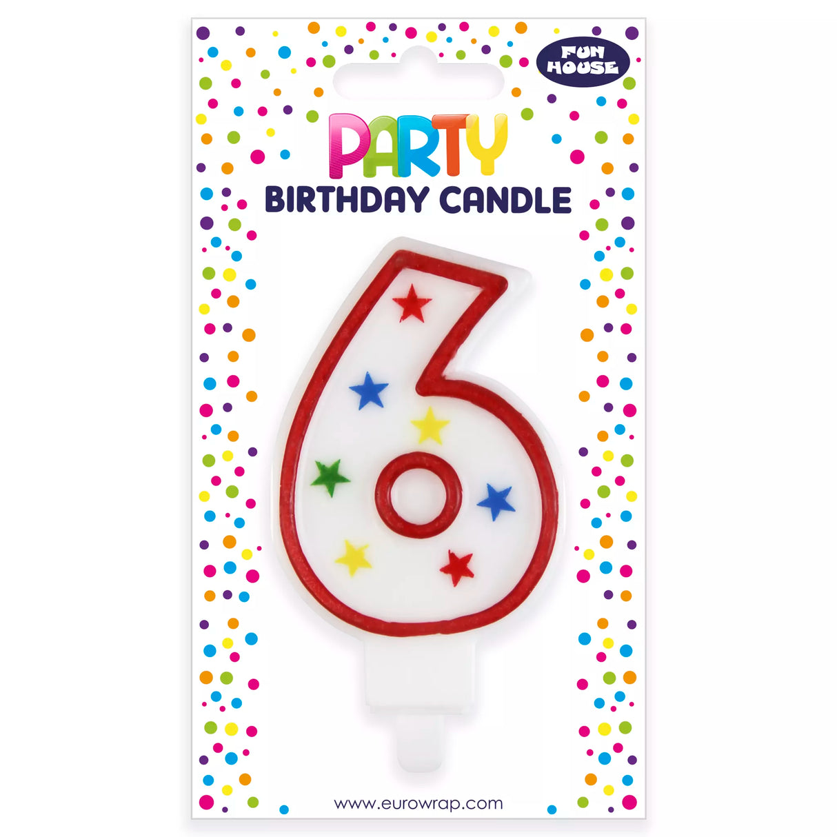 BIRTHDAY CANDLE 6 (38114-6C)