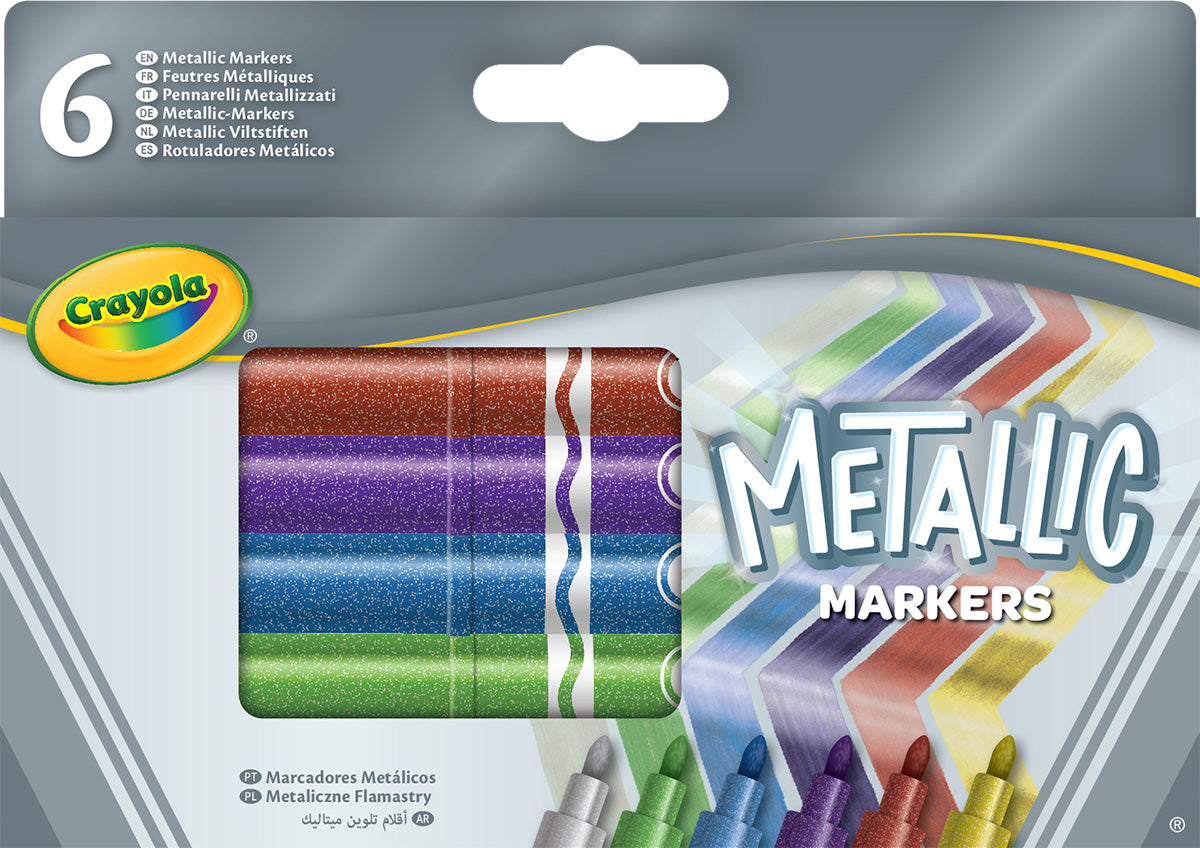 CRAYOLA METALLIC MARKERS 6 (918642)