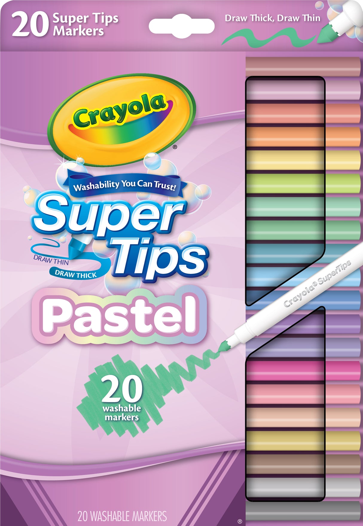 CRAYOLA 20 PASTEL SUPERTIPS (928296)
